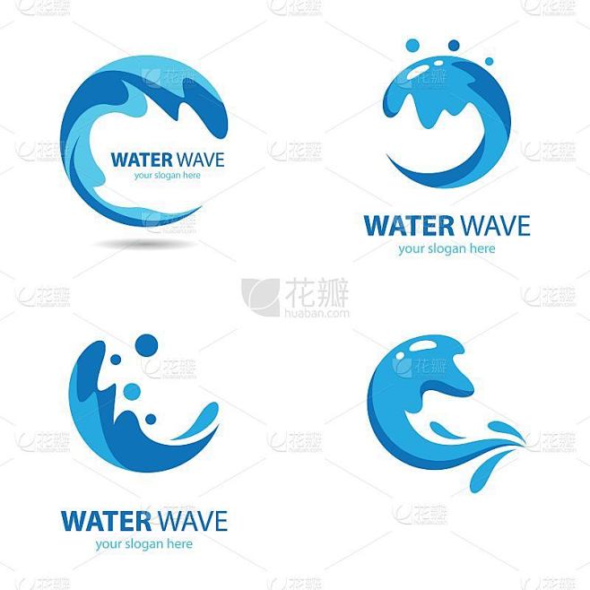 Water wave logo images