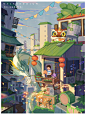 往日之都_插画师益生菌__插画师作品_涂鸦王国gracg.com