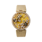 蜜蜂装饰腕表 - 石英机芯，18K黄K金，镶嵌钻石，绢丝表带 - 腕表 女士系列 - Cartier