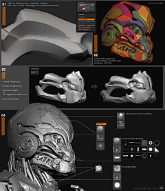 Yannick采集到C4D拓扑布线zbrush