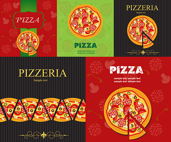 西餐厅披萨菜单矢量图下载 ---免费素材...