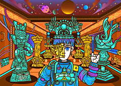 飘扬的扬采集到场景插画手绘