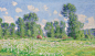 莫奈1890年油画作品《春天的吉維尼》 ​​​​