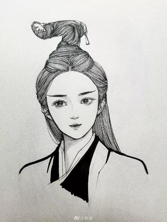 古风五官线稿古风五官组合古风五官的简笔画五官线绘古装五官画法画法