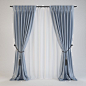 curtains 15. The dimension w. 2450. 2700h. Mesh- quadrangular polygons The original file V-Ray 3ds Max 2014 + V-Ray 3.40.01