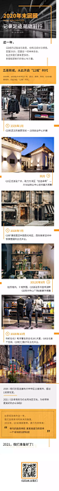 年终回顾连锁门店地图流程时间轴长图