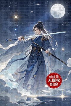 AI版权图库采集到【原创】古风女 仙侠