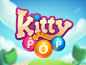 Kitty Pop Logo泡泡手机用户界面游戏徽标标题cat pop kitty