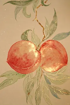 元气桃桃，是发光的蟠桃