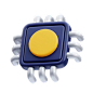 Chip  3D Icon