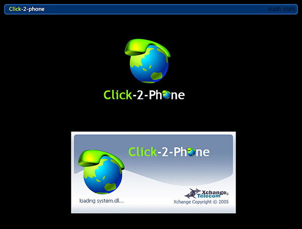 Click-2-phone 软件界面设计...