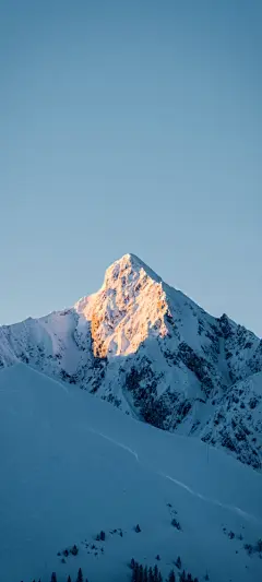 雪山 高峰 风景手机壁纸
