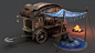 Beer carriage, Sergey Pudovkin : The carriage of the nomad-brewer. If you are looking for a good beer and mood - welcome!

Modeling and UV: 16 hours
ZBrush sculpt + texturing: 32 hours
Tris: 7,015 
Textures: 1024x1024 px