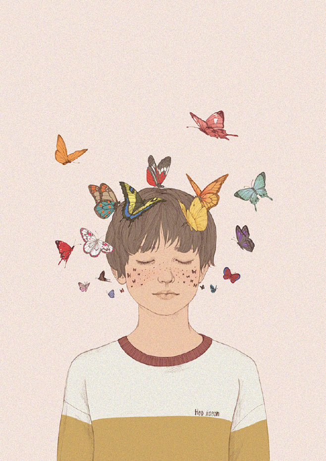 来自插画师 허씨초코 绘画作品~...