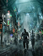 令人着迷的赛博朋克（Cyberpunk）风格 海报设计 原画设计 机械原画★更多美好设计分享：请关注公众微信号：辛未设计（xinwei-1991)
