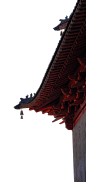 中国风古风古典屋檐木头房顶透明免抠PNG图案 PS设计素材元素 (47)