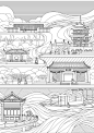 文创类建筑国风插画-古田路9号-品牌创意/版权保护平台