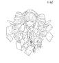 K018ENUCEGKH5手绘插画线稿