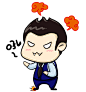 表情-生气 #表情#  #青岛银行#  #卡通形象设计#  #微信表情包#