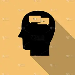 人,长的,图标,全球通讯,商务,策略,云,模板,品牌名称,思考