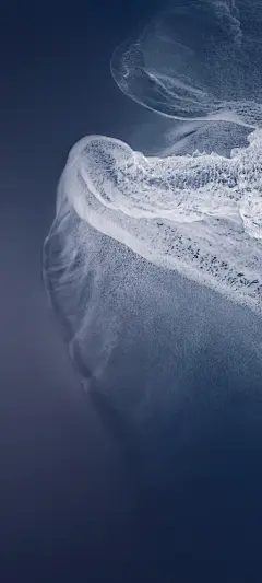 vivo S12黑白色大海风景全屏手机壁纸