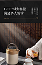 英国巴米乐闷泡壶 老白茶焖茶壶办公室智能温显保温壶家用泡茶壶-tmall.com天猫
