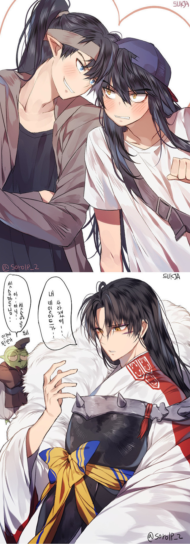 #杀生丸##犬夜叉#画师SUKJA的犬夜...