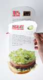 quality matters : The Big Mac is reproduced on a leaflet where each page describes the quality of the different ingredients composing it.