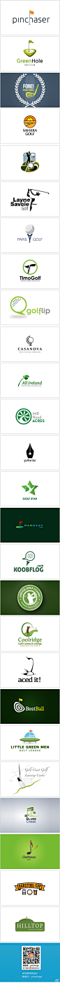 【早安Logo！一组高尔夫Logo设计】@啧潴要穷游四方哈哈 更多创意Logo请戳→http://t.cn/zTzjpDx