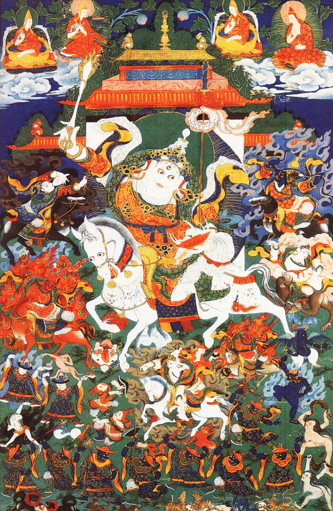 白梵天神。在《格萨尔》中，有好几次提到这样一件事：远在很多很多年以前，在上天的天国里，住着一个白梵天神。白梵天神的妃子，名字叫作彭炯穷毛。他们 ...