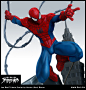 Avenging Spider-Man Statue Design, Hector Moran (HEC) : Fanart based on Joe Madureira's Avenging Spiderman cover art.