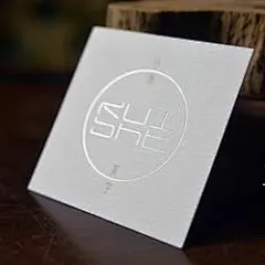 你好名片|创意高档名片制作特种纸工艺名片定制方形上质白烫哑金