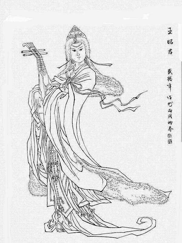 难得一见，传统的白描技法——十八描