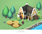 Old Farmhouse : A breakdown of the different farm houses for a mobile game I worked on.