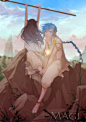 所罗门-小灰-TWO_同人,magi_涂鸦王国插画
#魔笛MAGI#