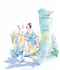 心爱的小摩托_小黑牙__插画师作品_涂鸦王国gracg.com
