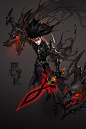 Dark Sword Cainus, - Lan - : DNF Fan art <br/>Personified the weapons.