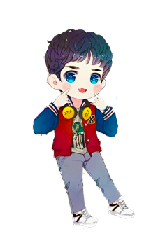 呆萌饺画板q版人物