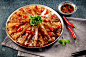 美味的亚洲食物。中国食品