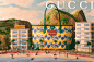Gucci : Review of Gucci Resort 2022 Ad Campaign by Art Director and Photographer Max Siedentopf. At the center of the special new collection is a series of rewritten renditions of the GG monogram, which has been reimagined with a zig-zag-patterned backgro