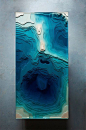 Customized Resin Ocean Table，fabulous artwork by EP Design Lab, US$ 9,900 #artwork #table #furniture #handmade