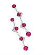 AIR OF 18 KARAT WHITE GOLD, PINK TOURMALINE AND DIAMOND EARRINGS, BULGARI