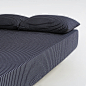 藏青泡泡棉床笠/床罩,作床单用/MUJI无印良品风格9023 素美 原创 设计 新款 2013