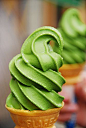 Green Tea Soft Serve Ice Cream