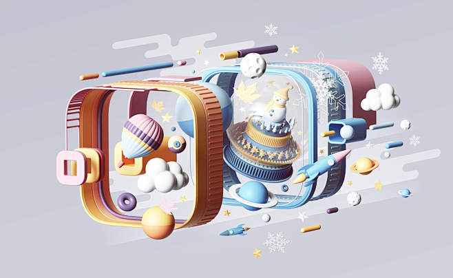 ILLUSTRATION  3D c4d...