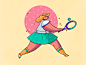 tennis player illustration tubik