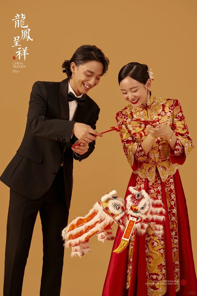 咱们官宣吧❤️就用超喜庆的秀禾婚纱照❗❗