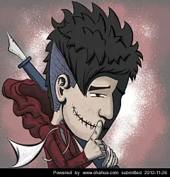 抛物线子弹的插画画廊展厅