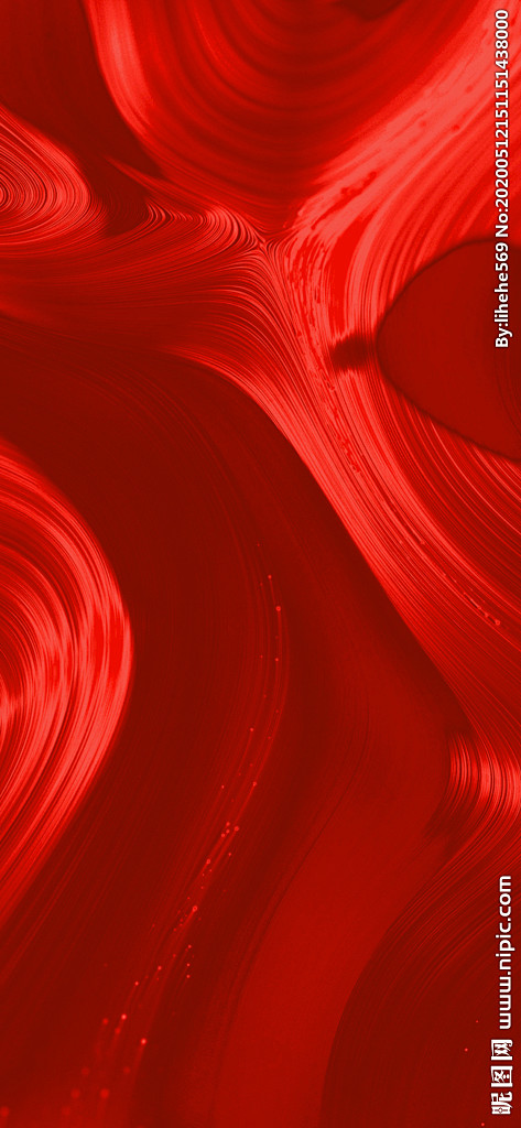 红背景