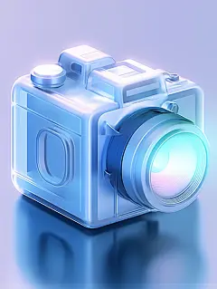 简约3d照相机素材图片